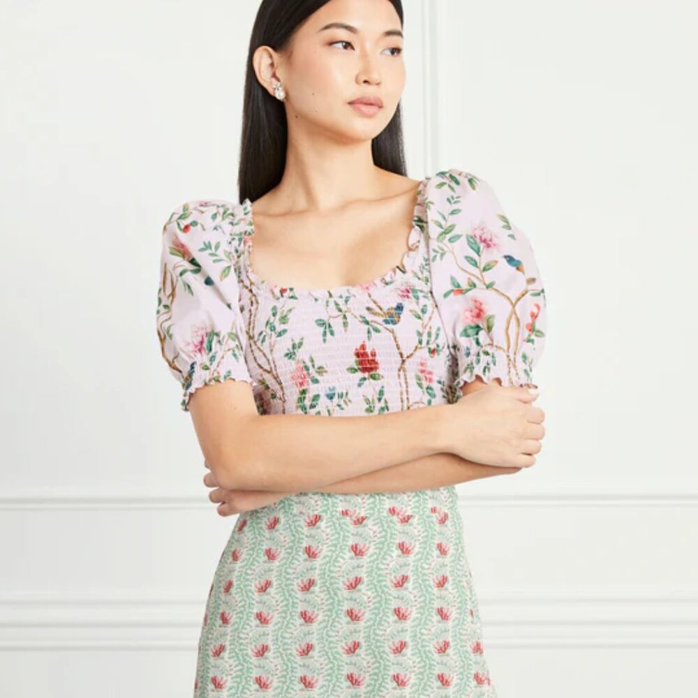 NWOT Hill House The Aiko Nap Top - Diane Hill Multi Cotton - Picture 2 of 3